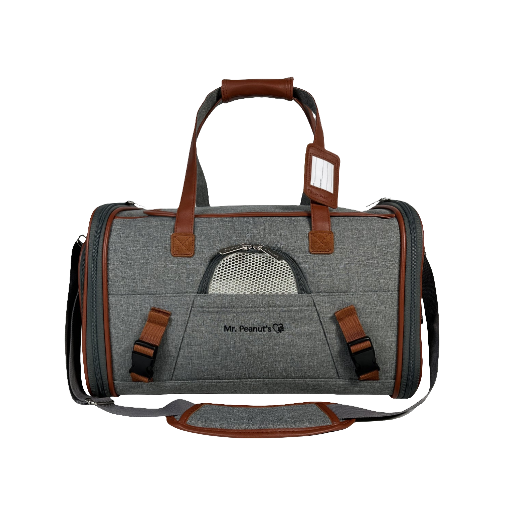 Mr. Peanut's Gold Series Airline Approved Pet Carrier – Soft-Sided Travel Tote for Cats & Small Dogs, Fits Under Airline Seats