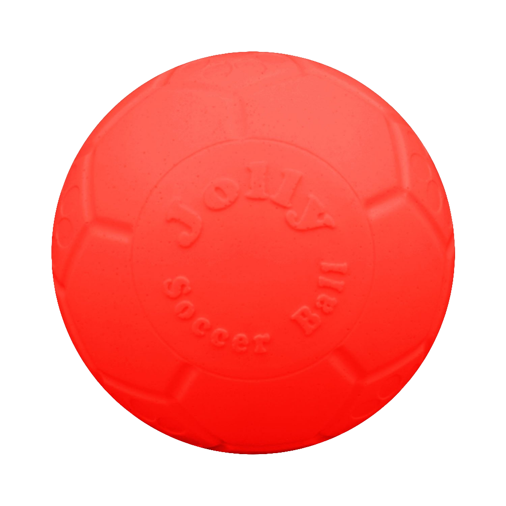 Jolly Pets Soccer Ball Dog Toy – Durable, Bouncy, Floating Ball for Fetch, Pool, and Beach Play