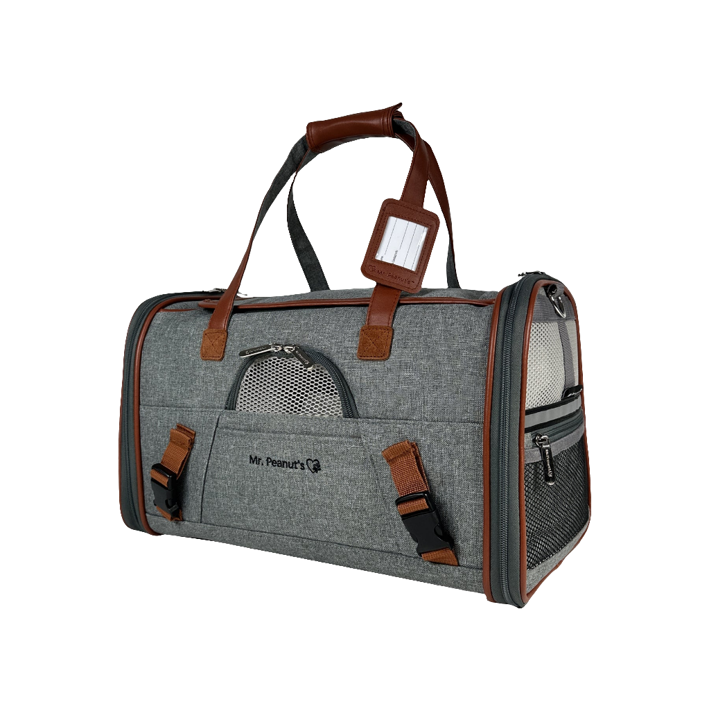 Mr. Peanut's Gold Series Airline Approved Pet Carrier – Soft-Sided Travel Tote for Cats & Small Dogs, Fits Under Airline Seats