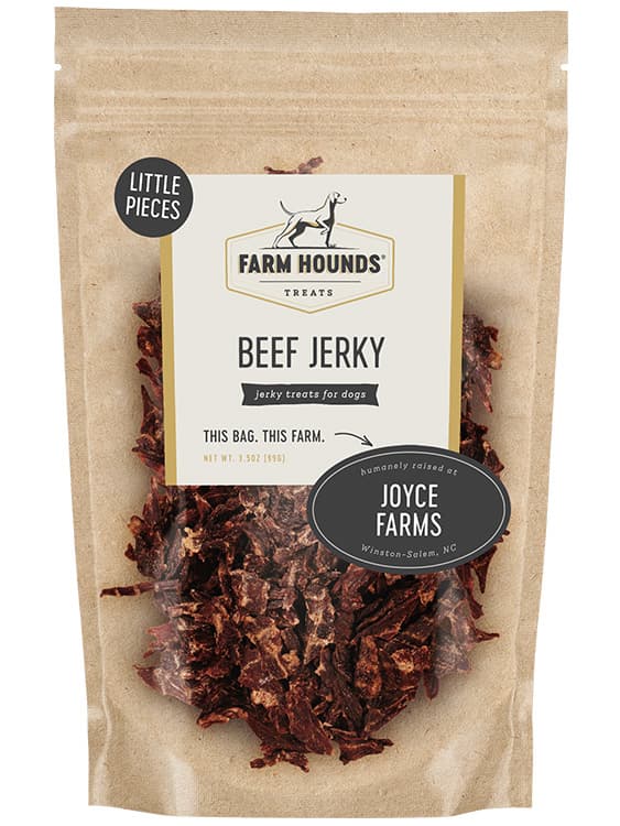 Farm Hounds Beef Jerky Dog Treats – 100% Grass-Fed, Pasture-Raised, Single Ingredient