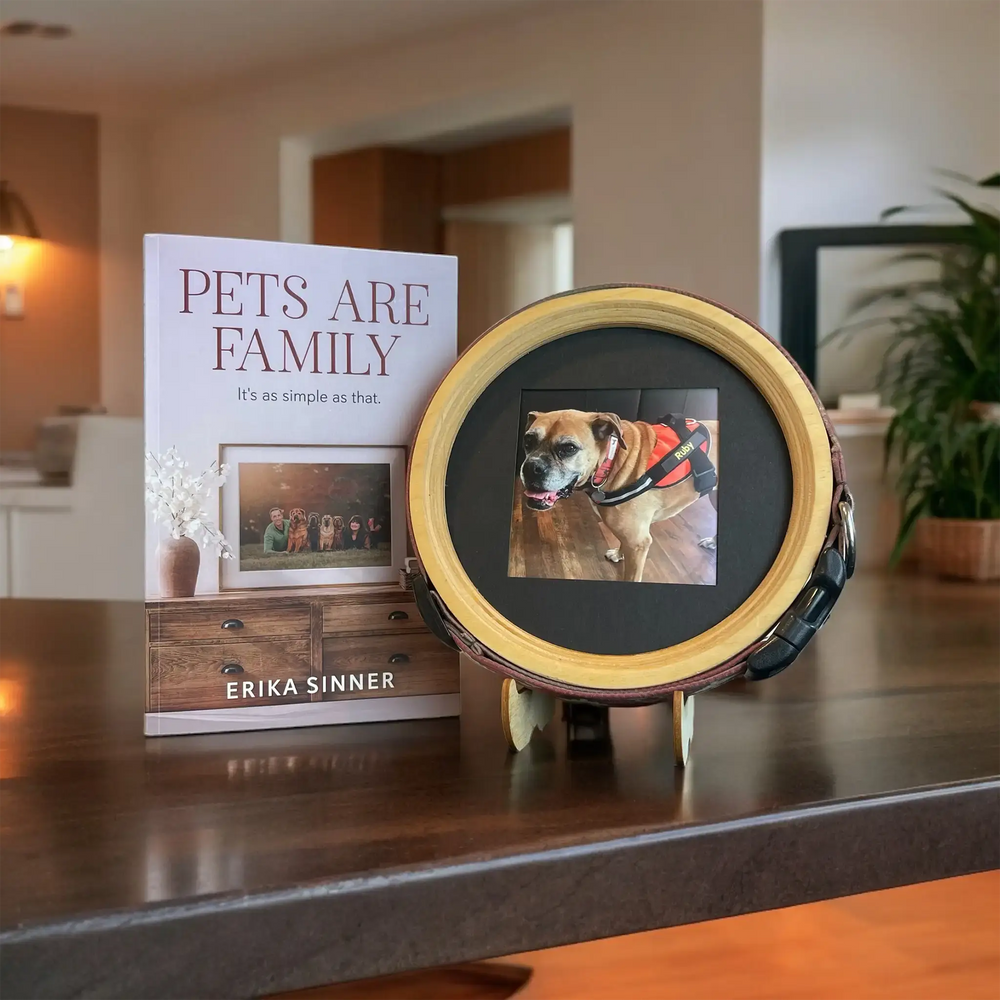 Honor Your Loved One Bundle – Pet Memorial Frame & “Pets Are Family” Book