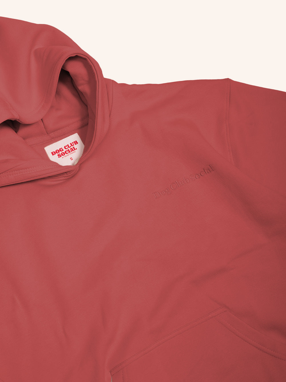 Matching Dog & Owner Hoodie – Oversized Unisex Fleece Sweatshirt for Pets and People (Berry)