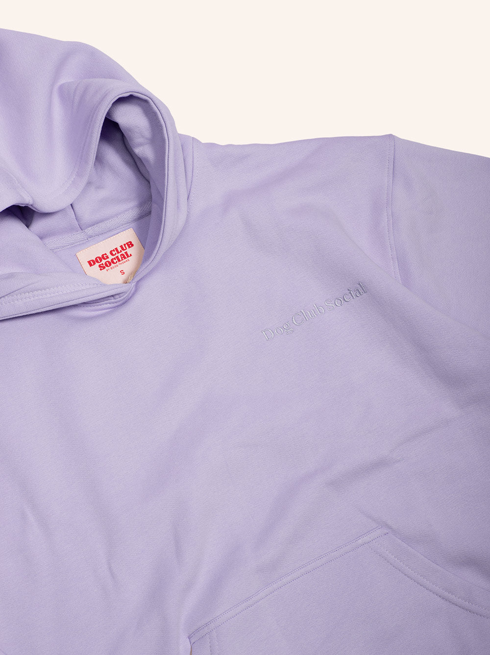 Matching Dog & Owner Hoodie – Oversized Unisex Fleece Sweatshirt for Pets and People (Lilac)