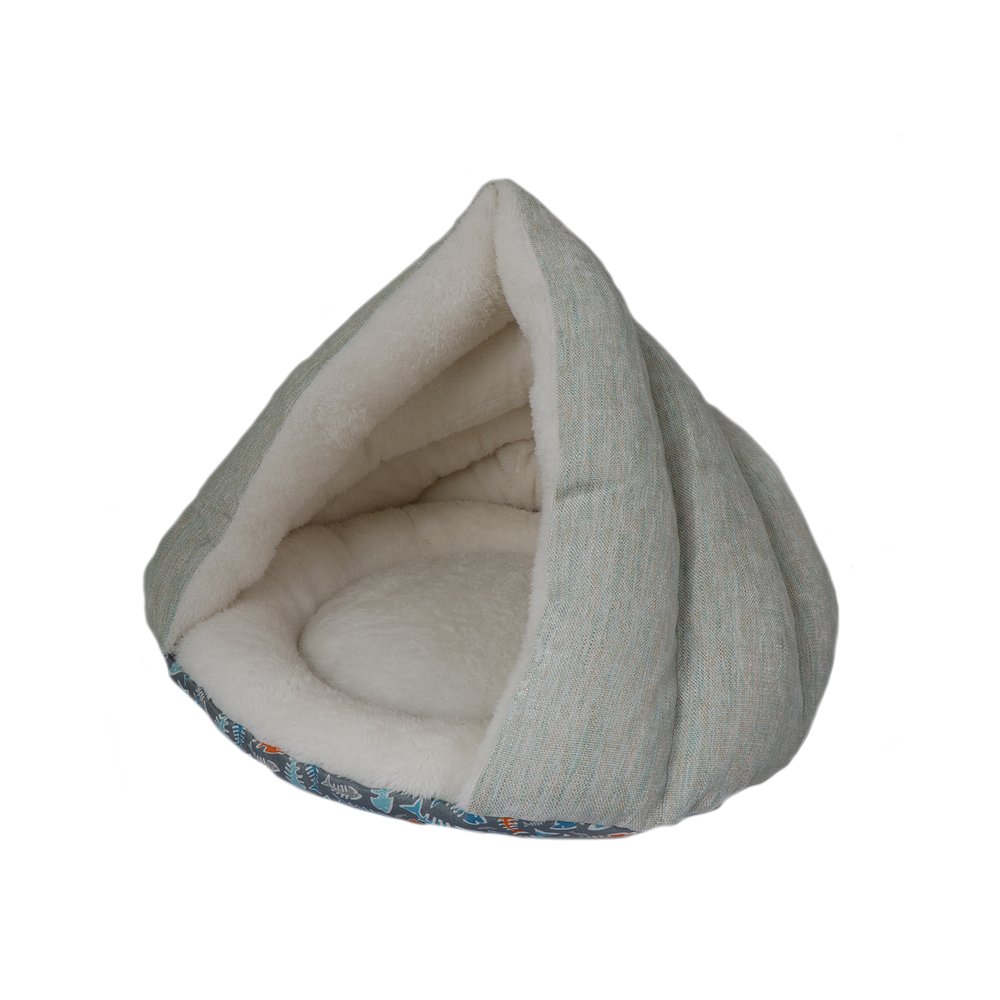 Kitty Kasa™ Hut Bed – Cozy, Hooded Hideaway for Cats