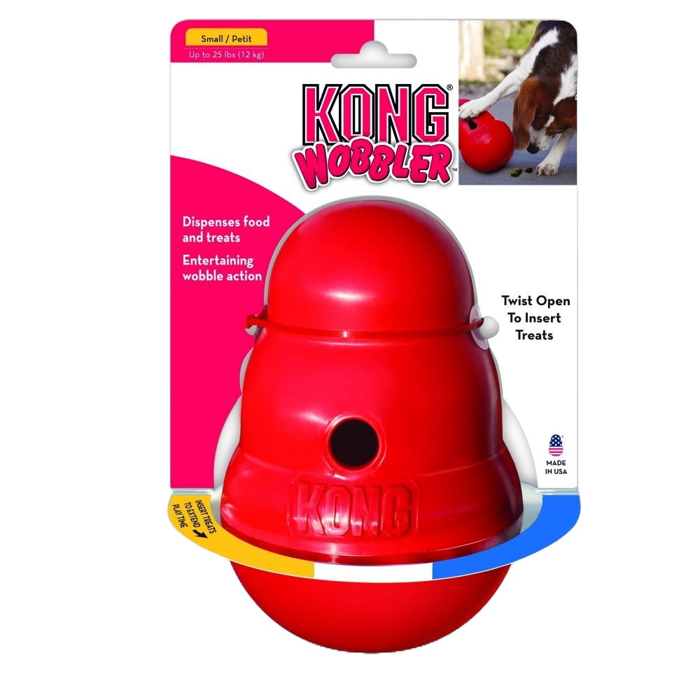 KONG Wobbler Interactive Dog Toy: Dispenses Food and Treats