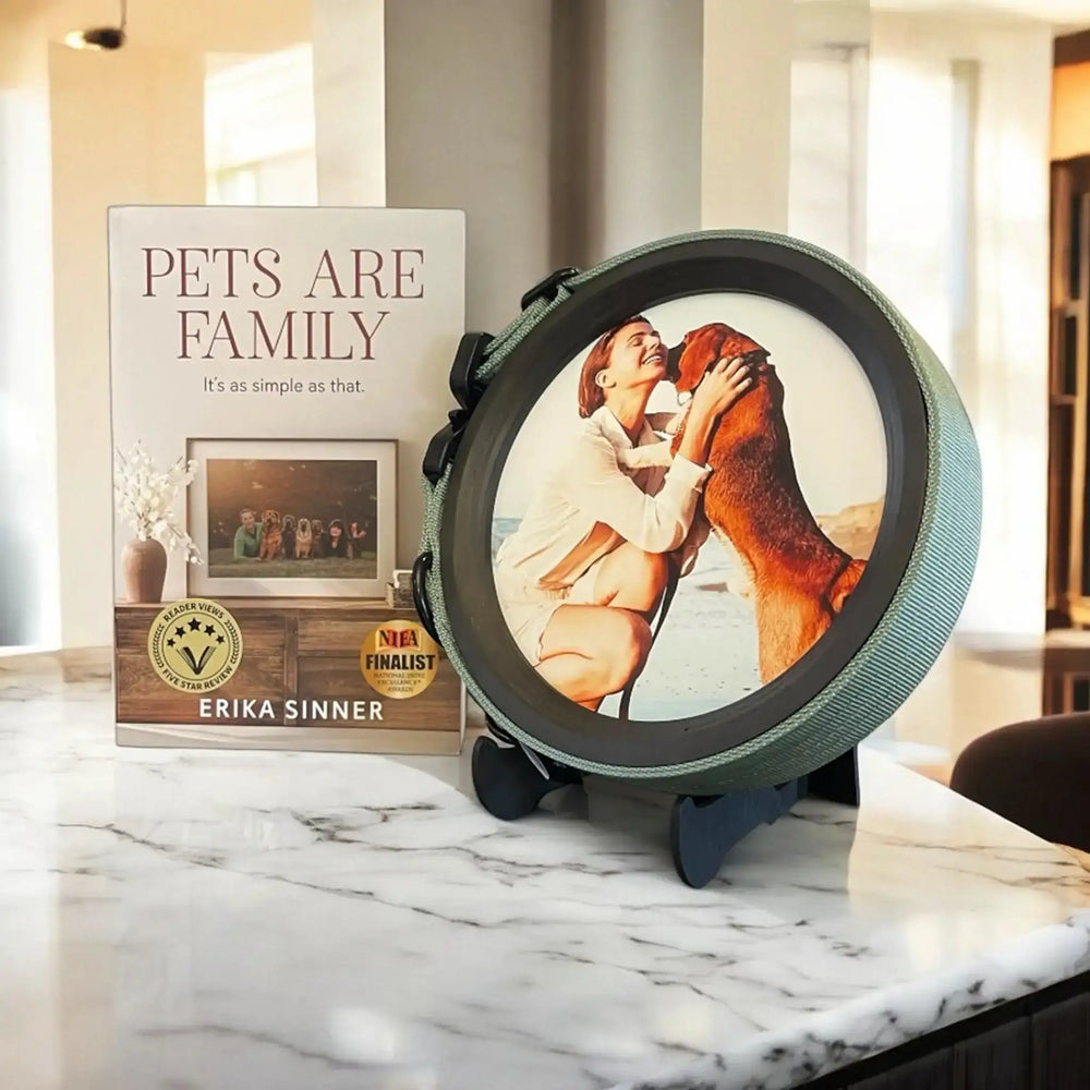 Honor Your Loved One Bundle – Pet Memorial Frame & “Pets Are Family” Book