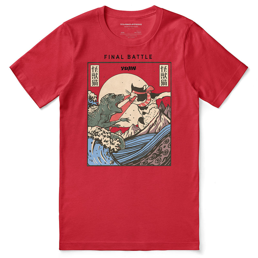 Epic Cat Battle T-Shirt – Final Showdown Graphic Tee