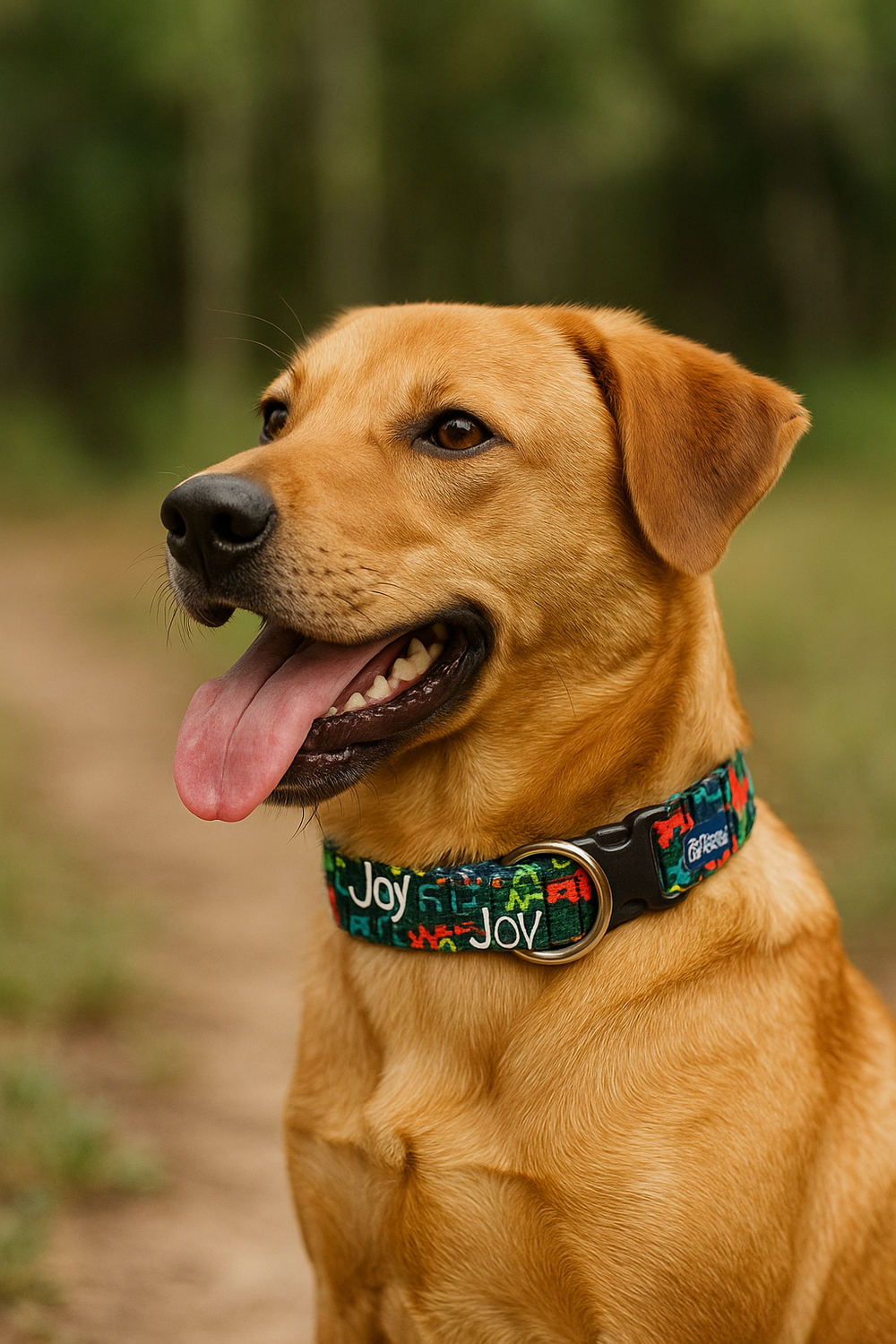 Holiday Graffiti Buckle Martingale Dog Collar – 2 Hounds Design | EarthStyle Collection