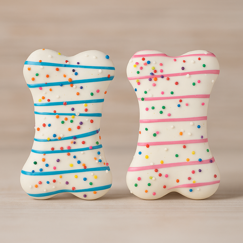 3.5" Gourmet Iced Dog Bone β Wheat, Corn & Soy Free