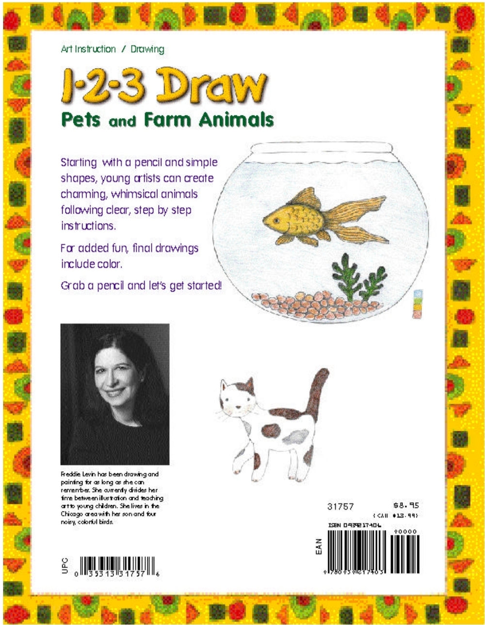 1-2-3 Draw Pets & Farm Animals: Easy Step-by-Step Drawing Book for Kids (Paperback)