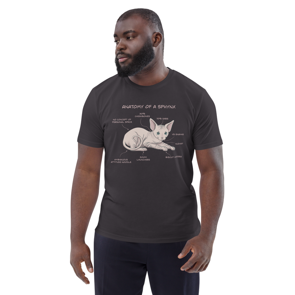 Sphynx Cat Organic T-Shirt – Eco-Friendly Unisex Tee for Cat Lovers