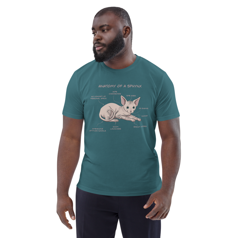 Sphynx Cat Organic T-Shirt – Eco-Friendly Unisex Tee for Cat Lovers