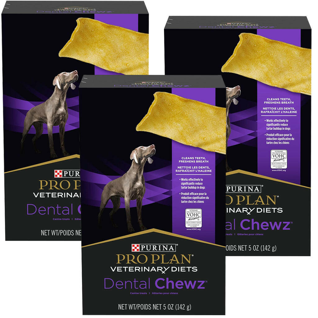 Purina Pro Plan Veterinary Dental Chewz Dog Treats for Oral Health, 5 oz Box