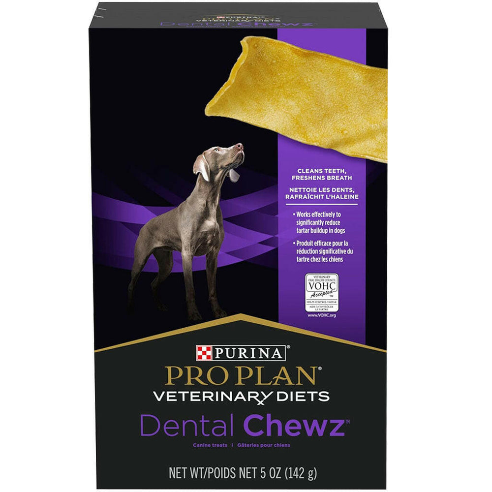 Purina Pro Plan Veterinary Dental Chewz Dog Treats for Oral Health, 5 oz Box