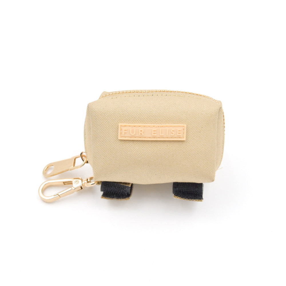 Le Poo Sand Pouch – Stylish Oxford Dog Waste Bag Holder with Double Roll Capacity