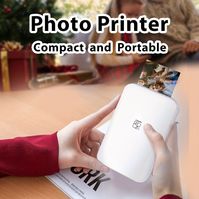 Wireless Portable Photo Printer – Mini Color Printer for iOS & Android Smartphones | Inkless, Compact, Rechargeable