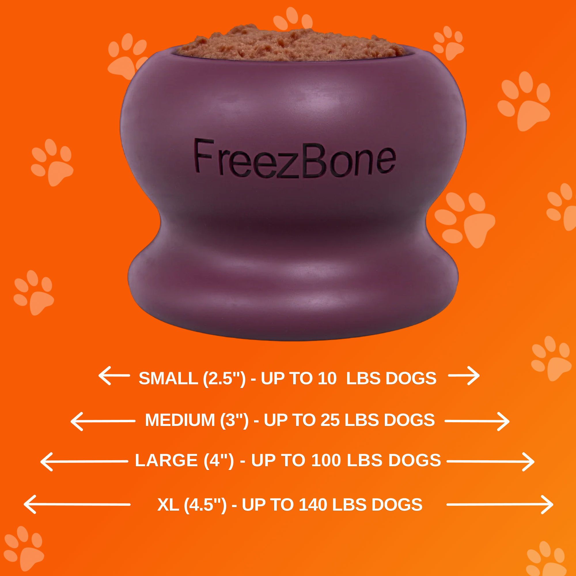 Freezball – Durable Fillable Dog Chew Bone & Freezable Enrichment Toy