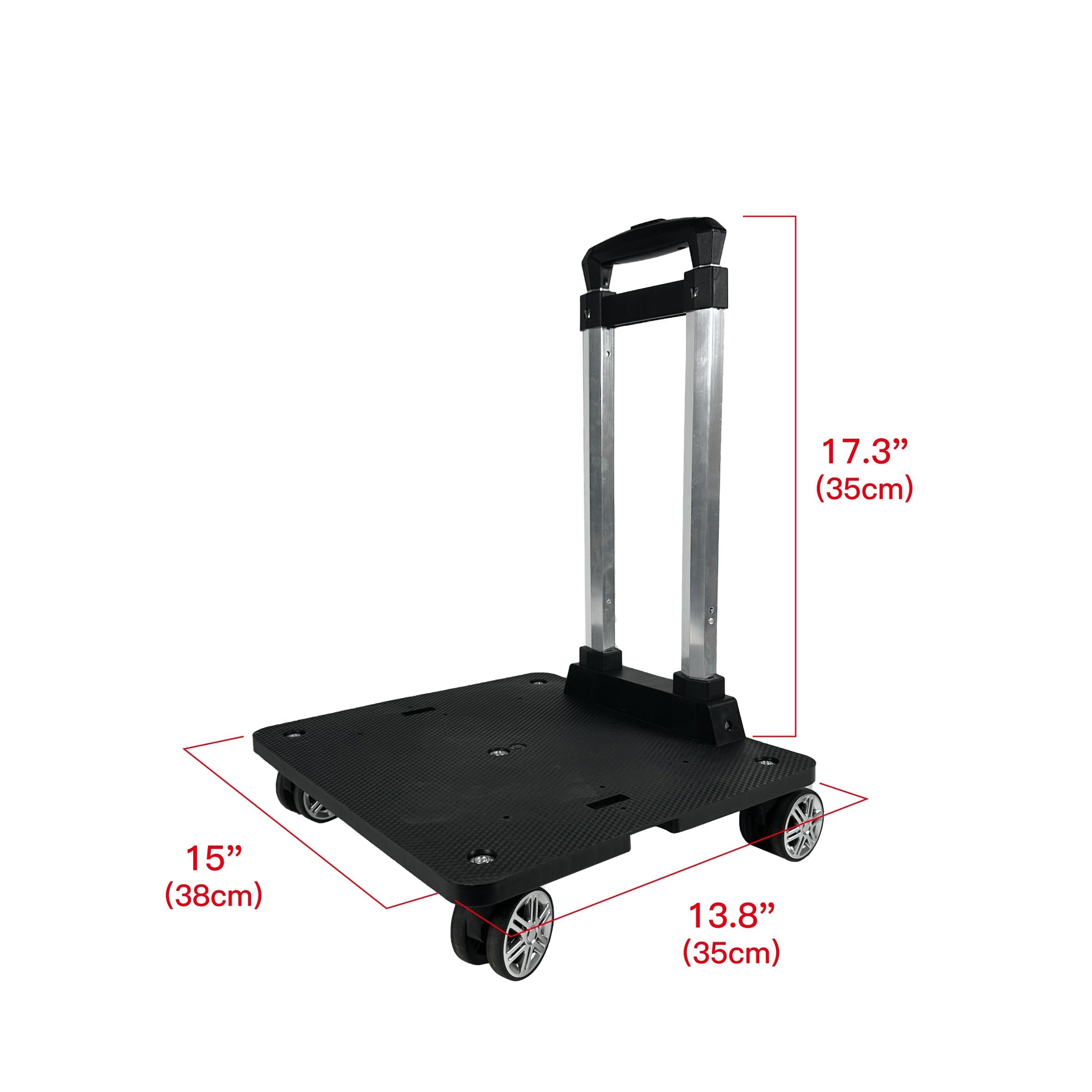Mr. Peanut's Spinner Wheelbase Luggage Cart – Pet Carrier & Travel Bag Attachment for Easy Rolling