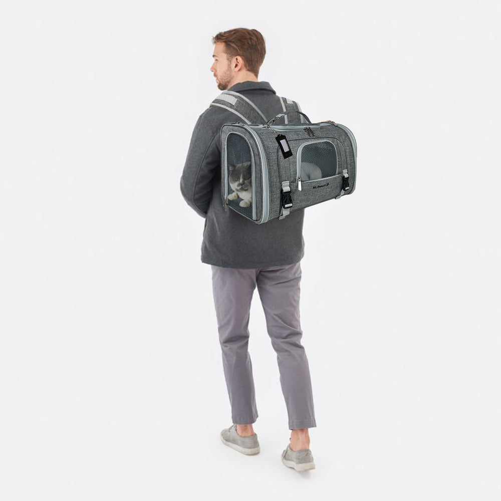 Mr. Peanut’s Monterey Series Horizontal Backpack Pet Carrier – Airline Approved & Travel Ready