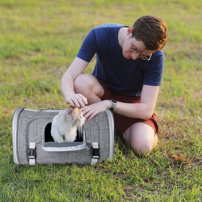 Mr. Peanut’s Monterey Series Horizontal Backpack Pet Carrier – Airline Approved & Travel Ready