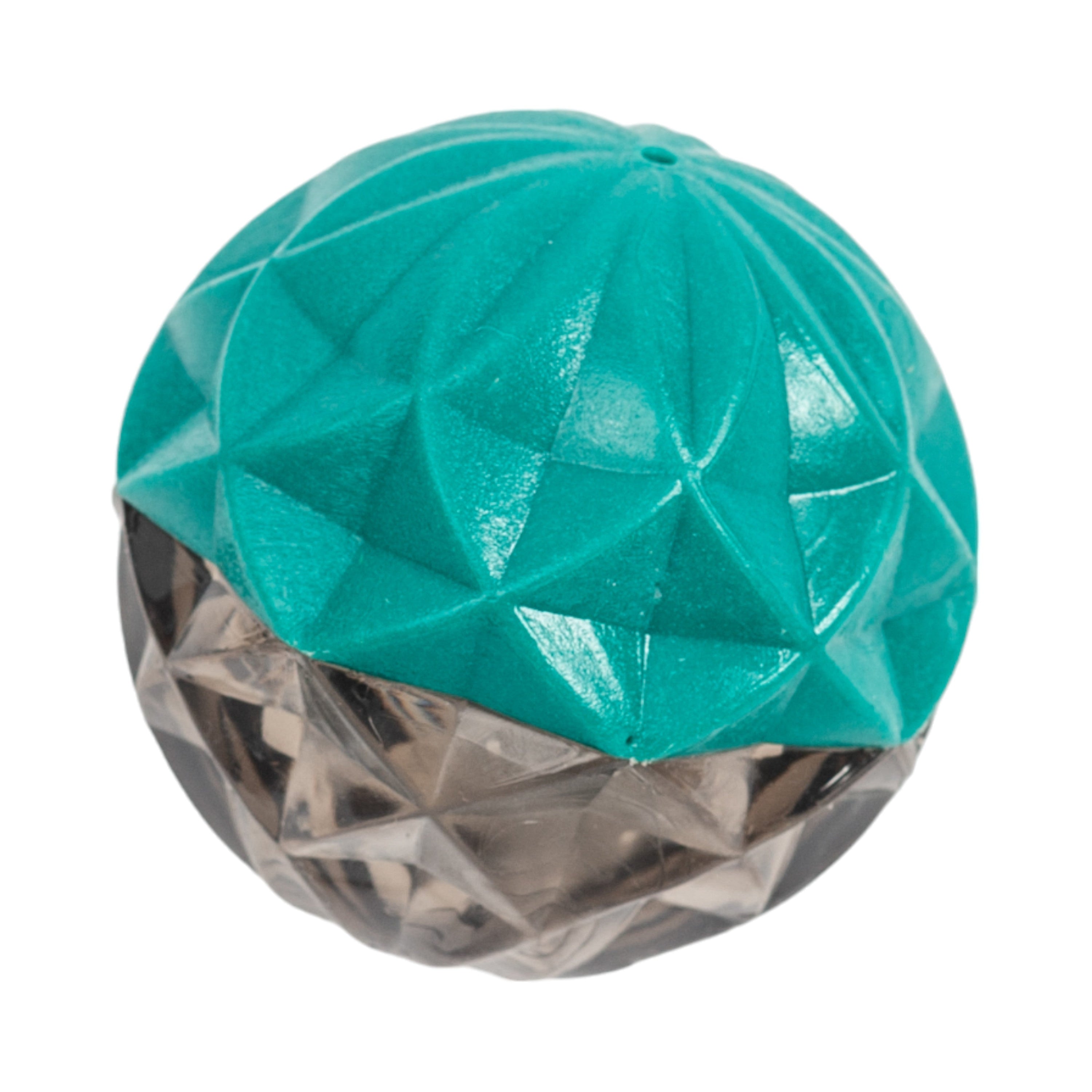 Country Living Geometric Textured Ball Dog Chew Toy – Durable Rubber Interactive Toy for Mental Stimulation (Small)