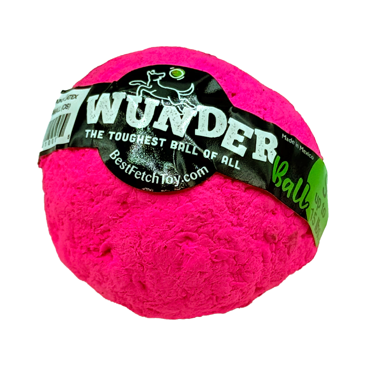 WUNDERball Natural Rubber Dog Ball – Durable Fetch Toy for Aggressive Chewers & Water Play