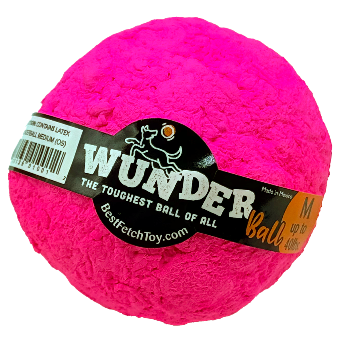WUNDERball Natural Rubber Dog Ball – Durable Fetch Toy for Aggressive Chewers & Water Play