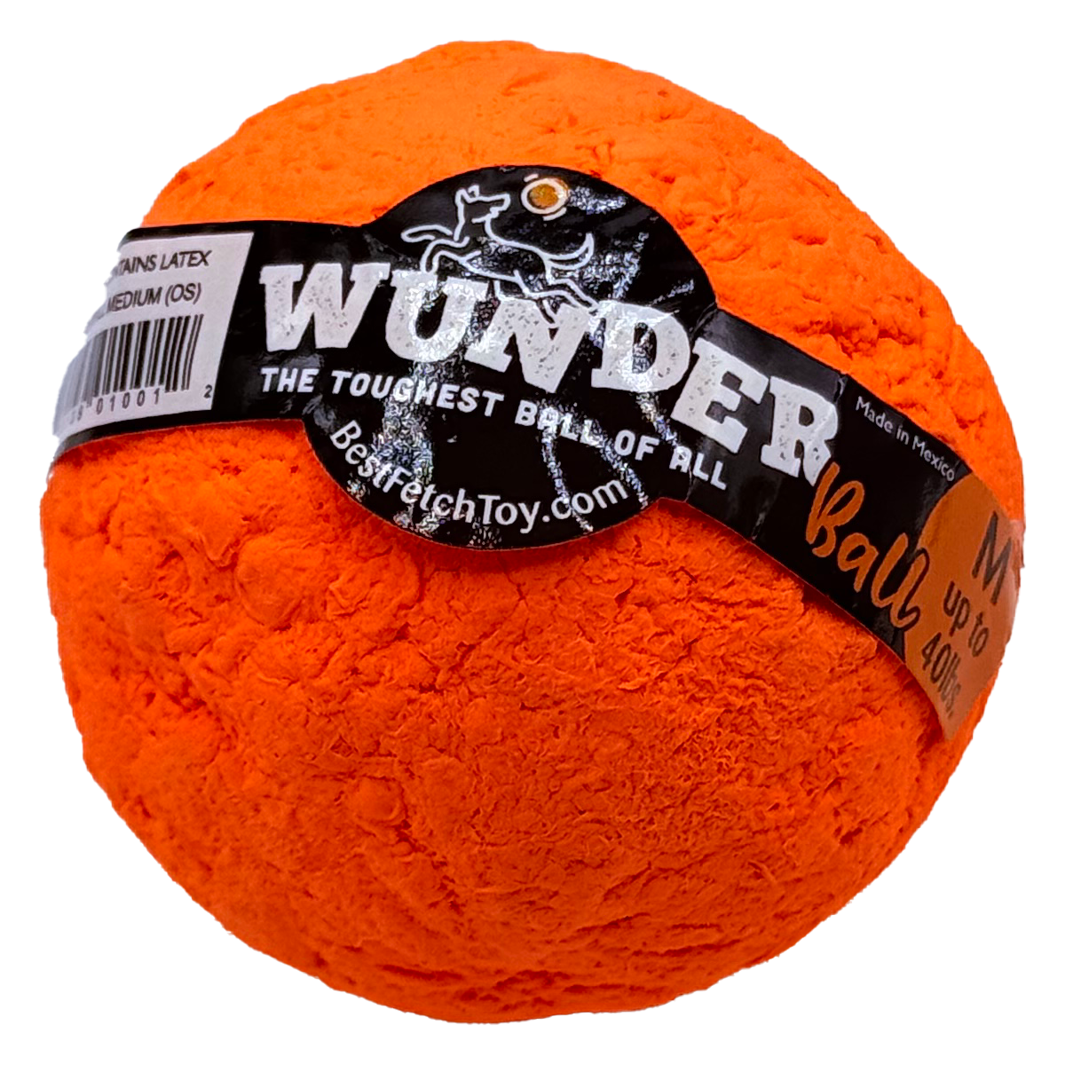 WUNDERball Natural Rubber Dog Ball – Durable Fetch Toy for Aggressive Chewers & Water Play