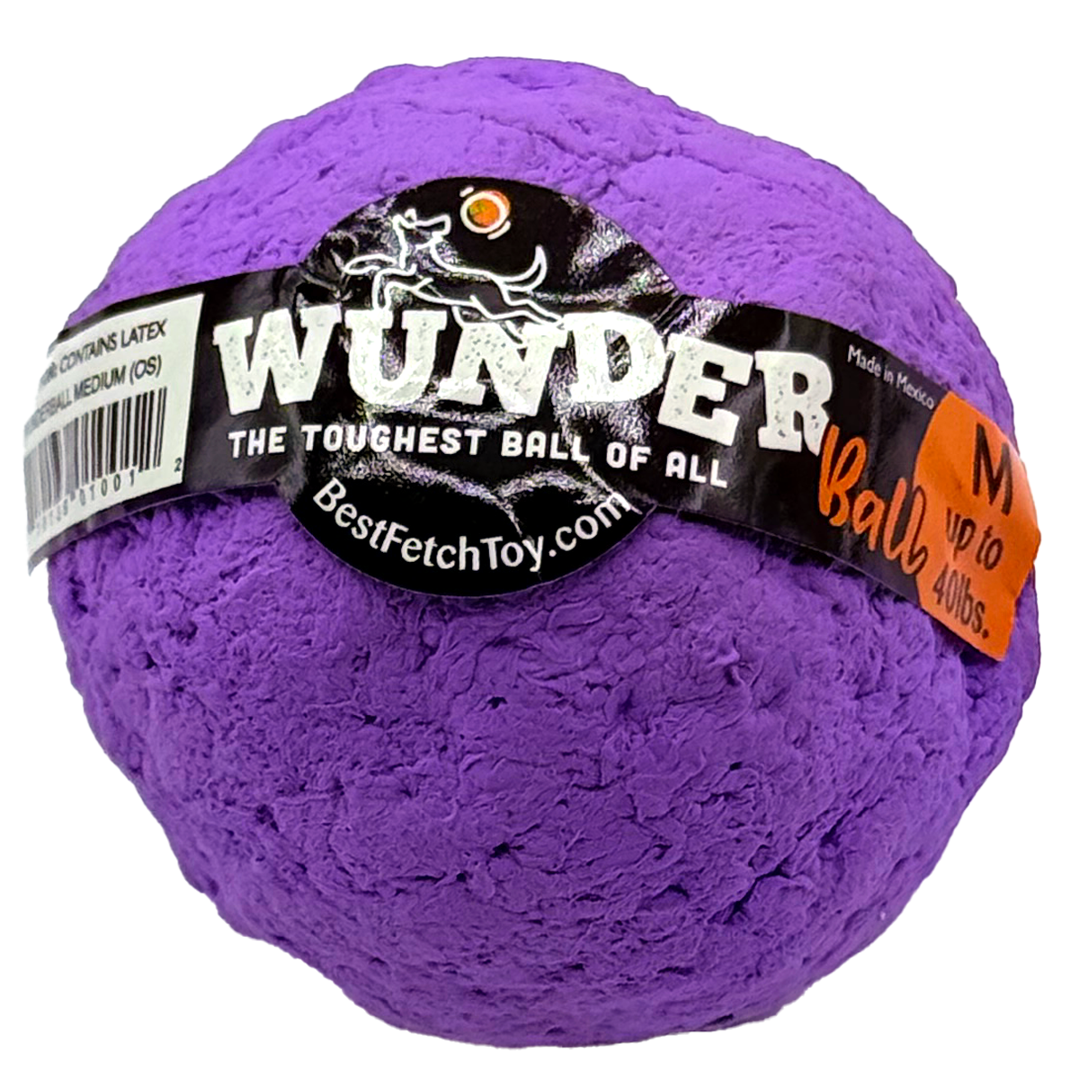 WUNDERball Natural Rubber Dog Ball – Durable Fetch Toy for Aggressive Chewers & Water Play
