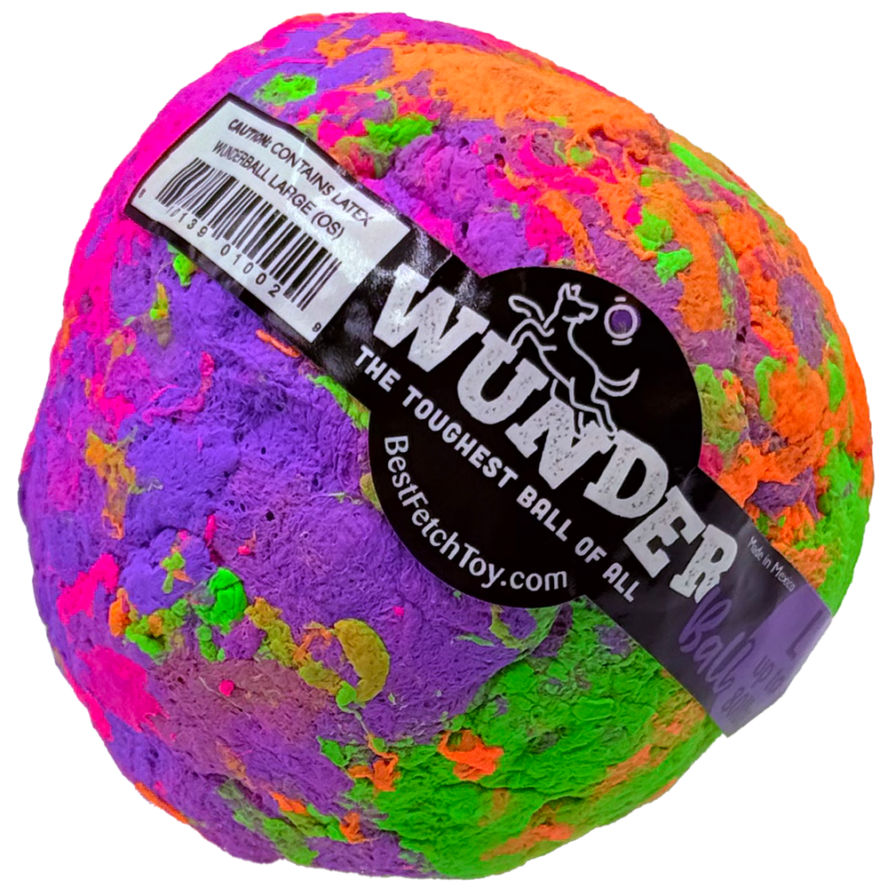 WUNDERball Natural Rubber Dog Ball – Durable Fetch Toy for Aggressive Chewers & Water Play