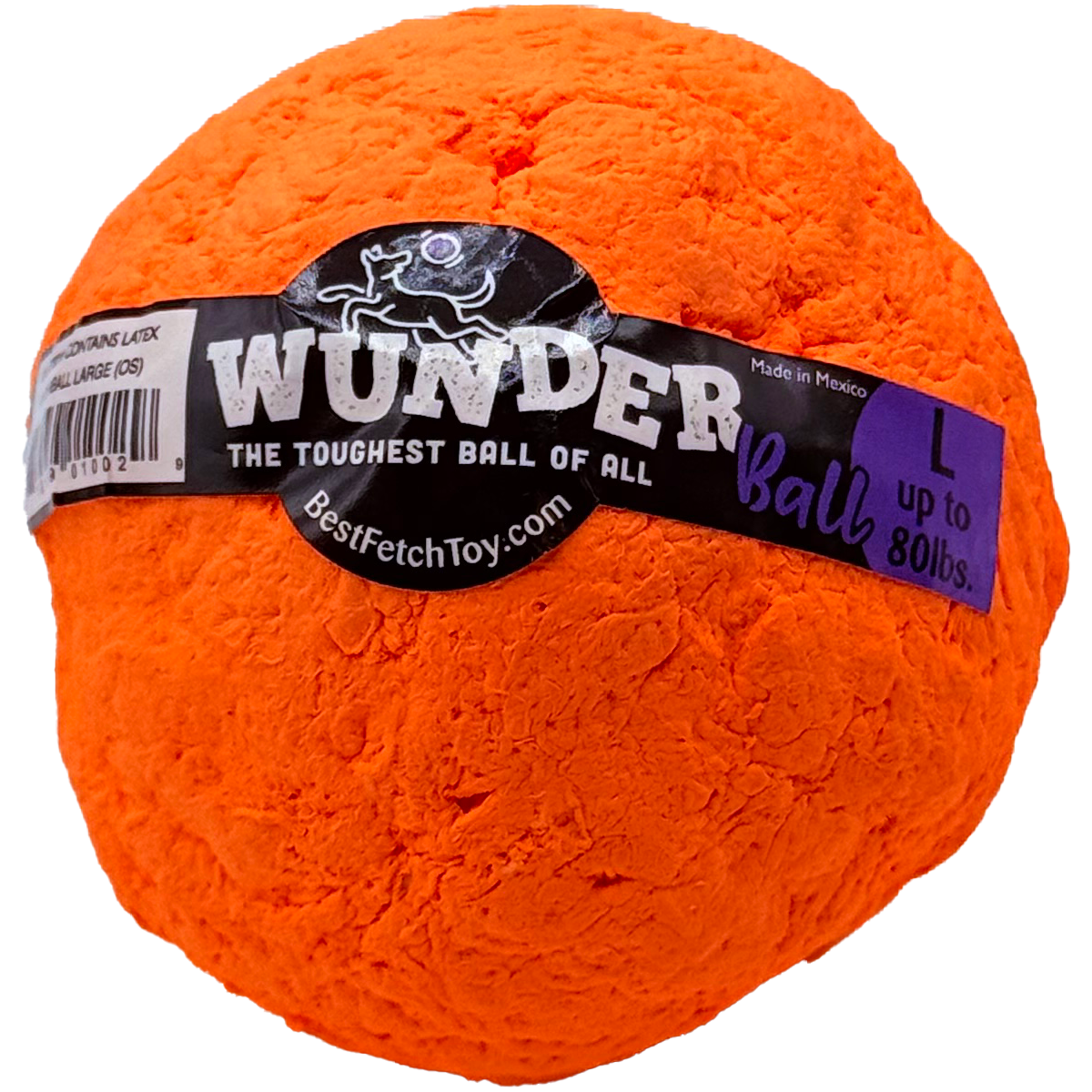 WUNDERball Natural Rubber Dog Ball – Durable Fetch Toy for Aggressive Chewers & Water Play