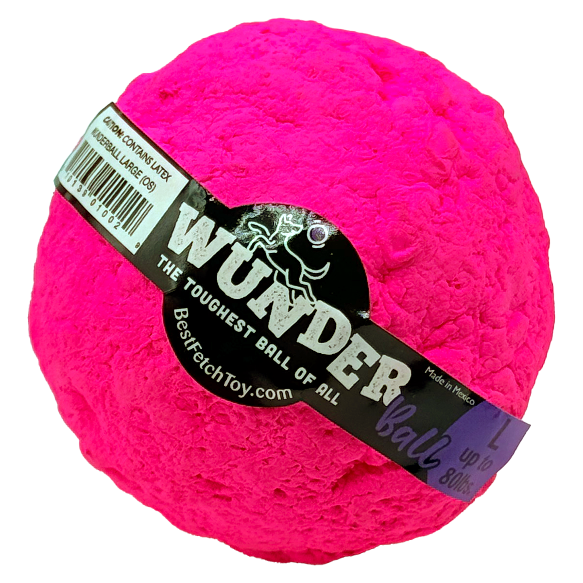 WUNDERball Natural Rubber Dog Ball – Durable Fetch Toy for Aggressive Chewers & Water Play