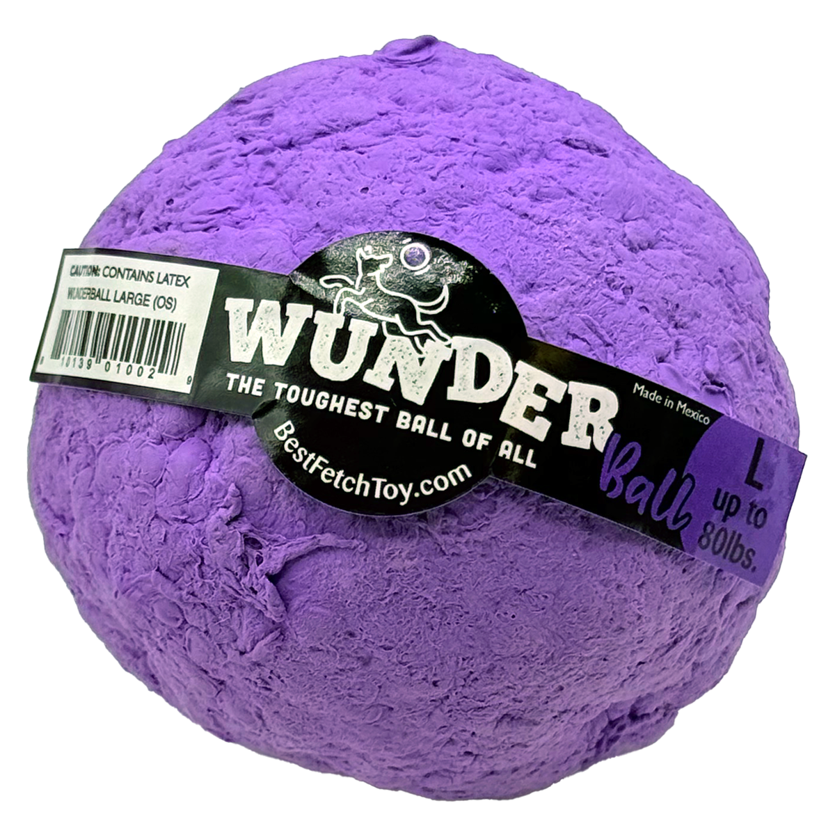 WUNDERball Natural Rubber Dog Ball – Durable Fetch Toy for Aggressive Chewers & Water Play