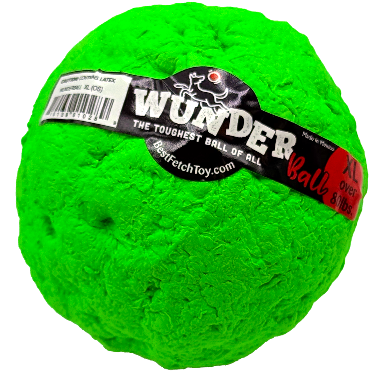 WUNDERball Natural Rubber Dog Ball – Durable Fetch Toy for Aggressive Chewers & Water Play