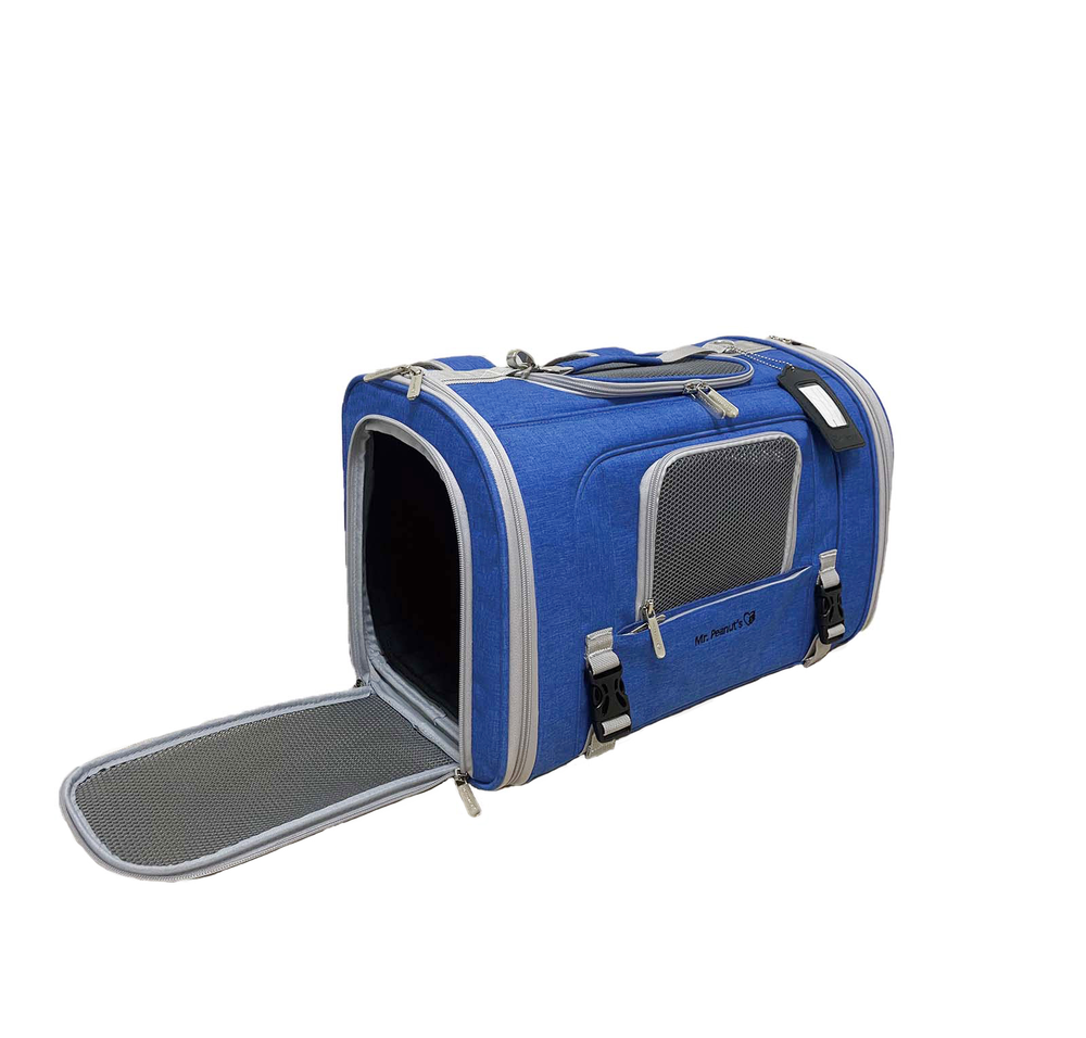 Mr. Peanut’s Monterey Series Horizontal Backpack Pet Carrier – Airline Approved & Travel Ready