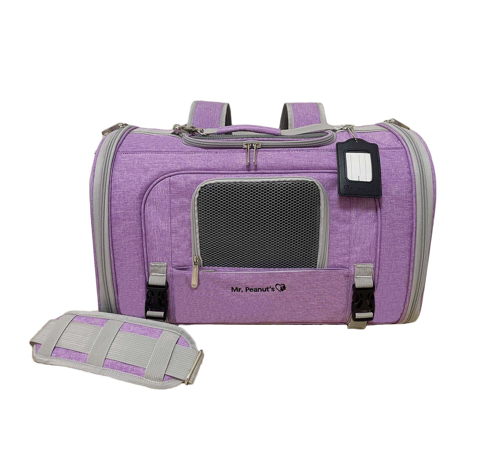 Mr. Peanut’s Monterey Series Horizontal Backpack Pet Carrier – Airline Approved & Travel Ready