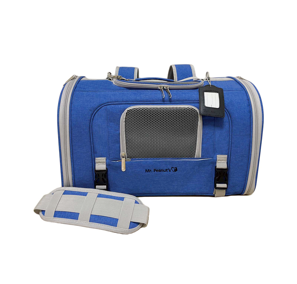 Mr. Peanut’s Monterey Series Horizontal Backpack Pet Carrier – Airline Approved & Travel Ready