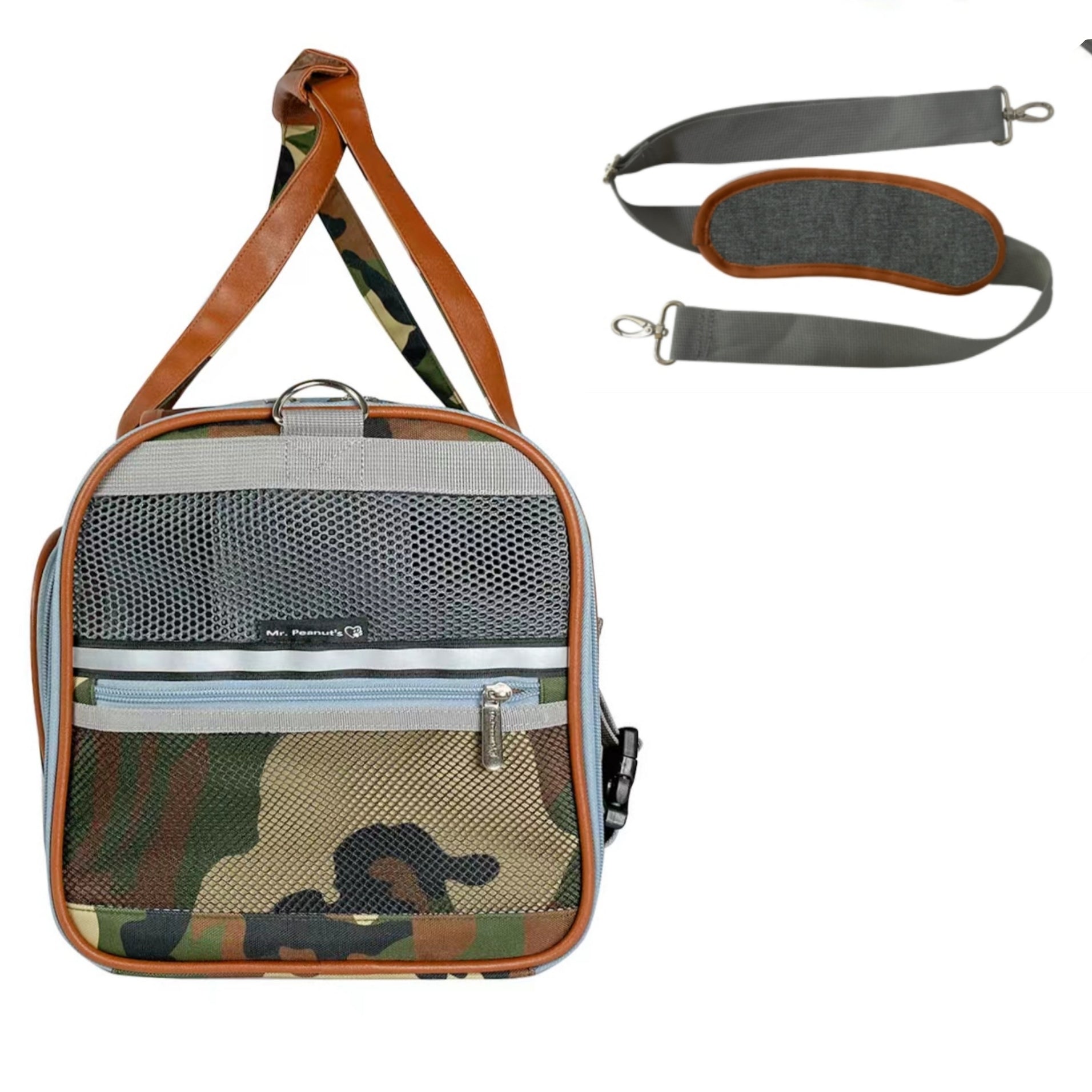 Mr. Peanut's Gold Series Print Edition FAA-Compliant Airline-Approved Pet Carrier