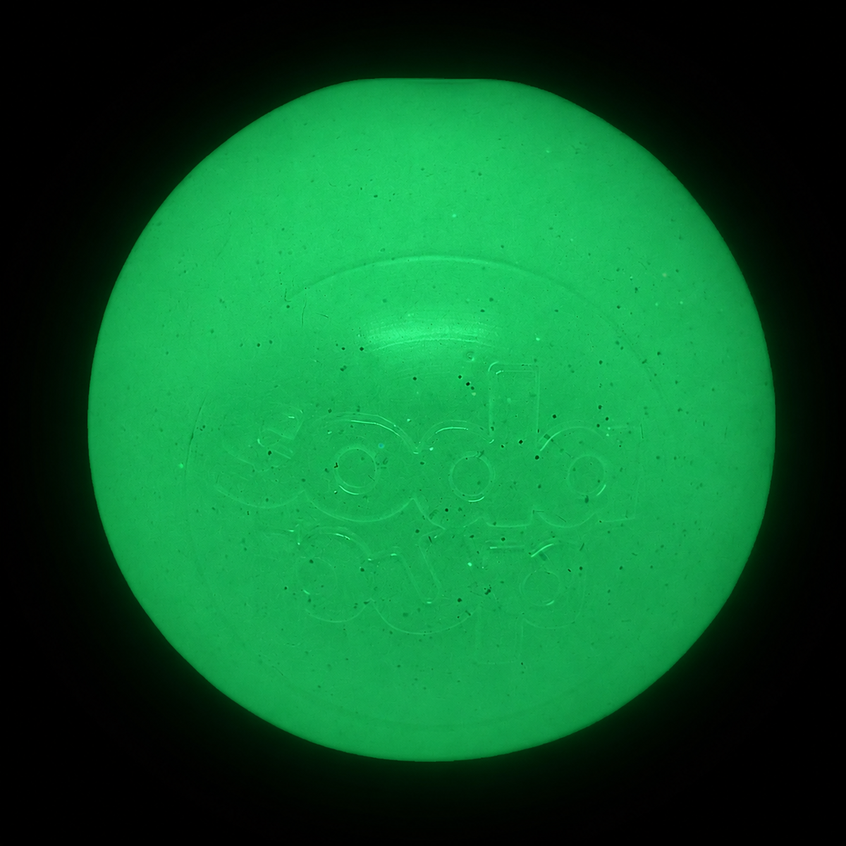SodaPup Glow in the Dark Glitter Dog Balls – 2-Pack | Soft Rubber Fetch & Treat Toys