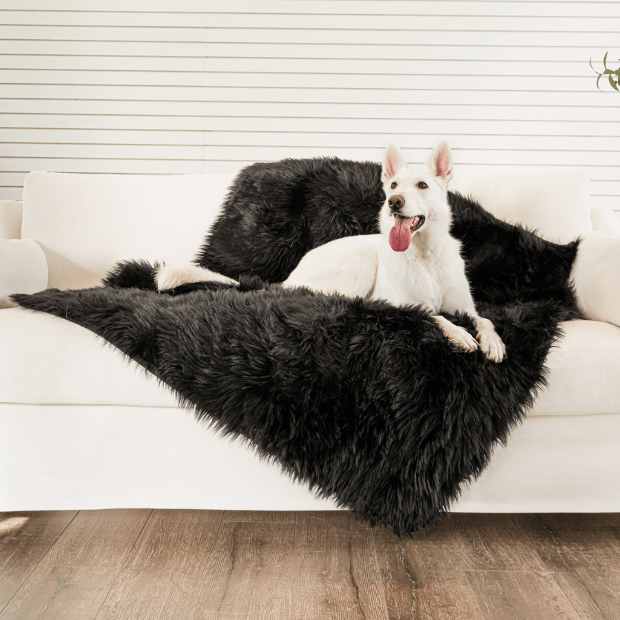 PupProtector™ Waterproof Dog Blanket – Durable, Washable, Throw Furniture Protector for Pets - Midnight Black