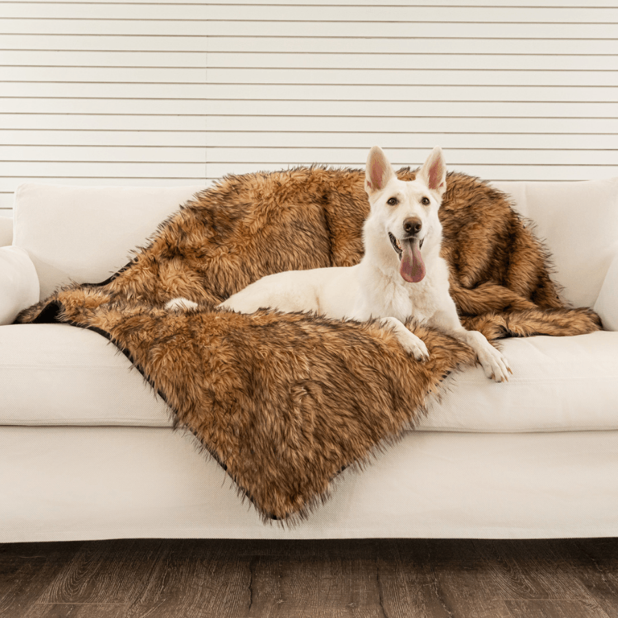 PupProtector™ Waterproof Dog Blanket – Durable, Washable, Throw Furniture Protector for Pets - Sable Tan
