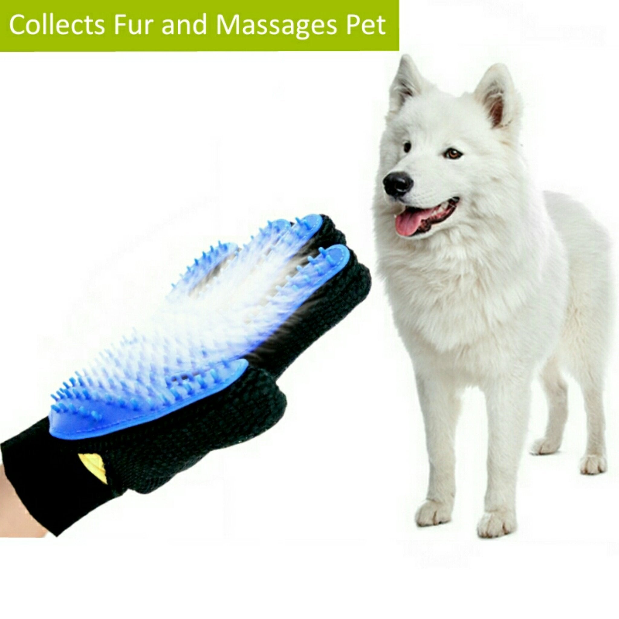 Mr. Peanut’s 2-Pack Pet Grooming Gloves with 259 Silicone Pins