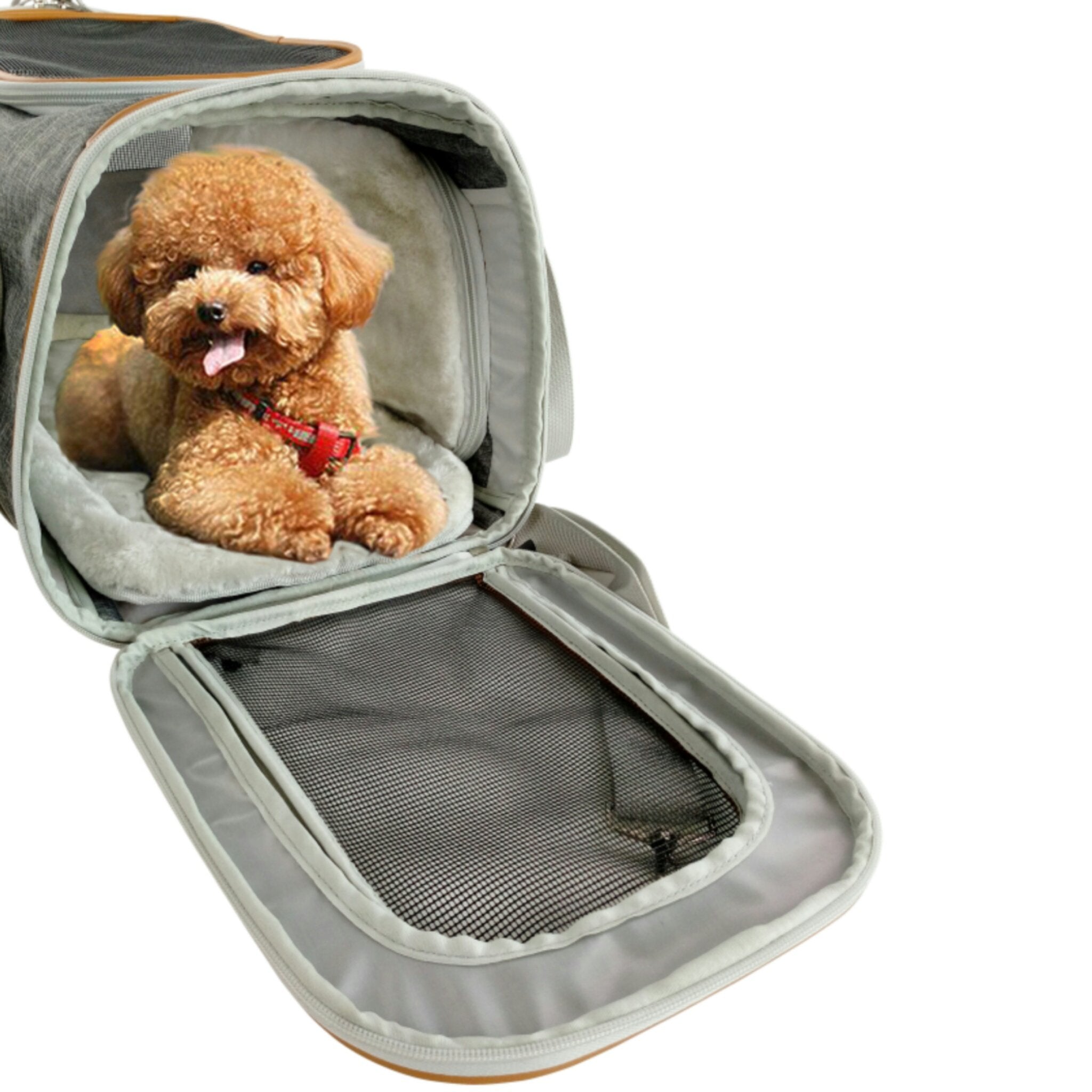 Expandable Soft-Sided Pet Carrier by Mr. Peanut’s – Airline-Approved for Travel