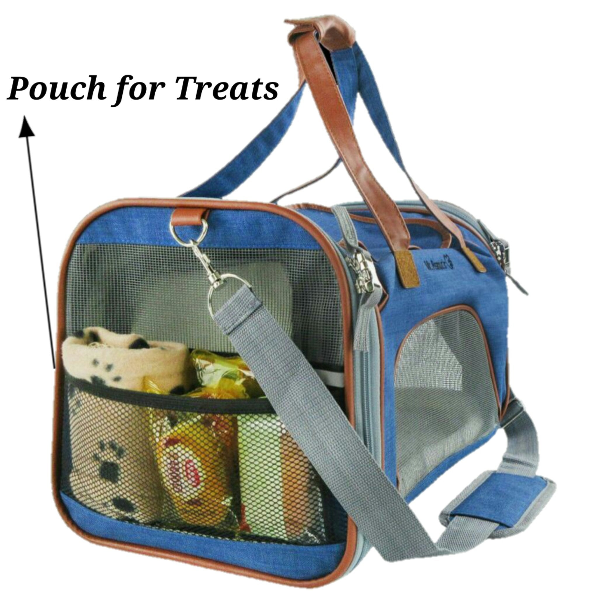 Mr. Peanut’s Gold Series Expandable Pet Carrier – Airline Compliant Soft-Sided Travel Bag for Small Dogs & Cats