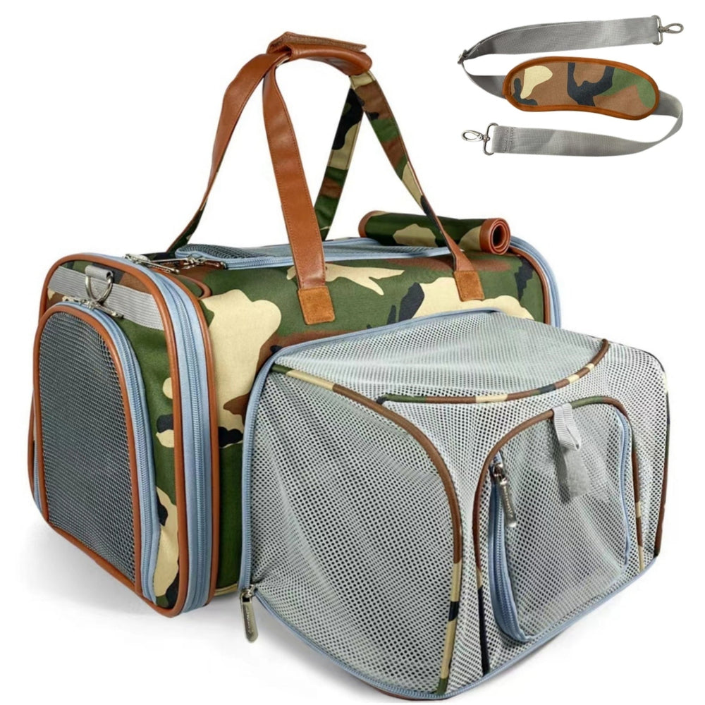 Mr. Peanut's Gold Series Print Edition FAA-Compliant Airline-Approved Pet Carrier
