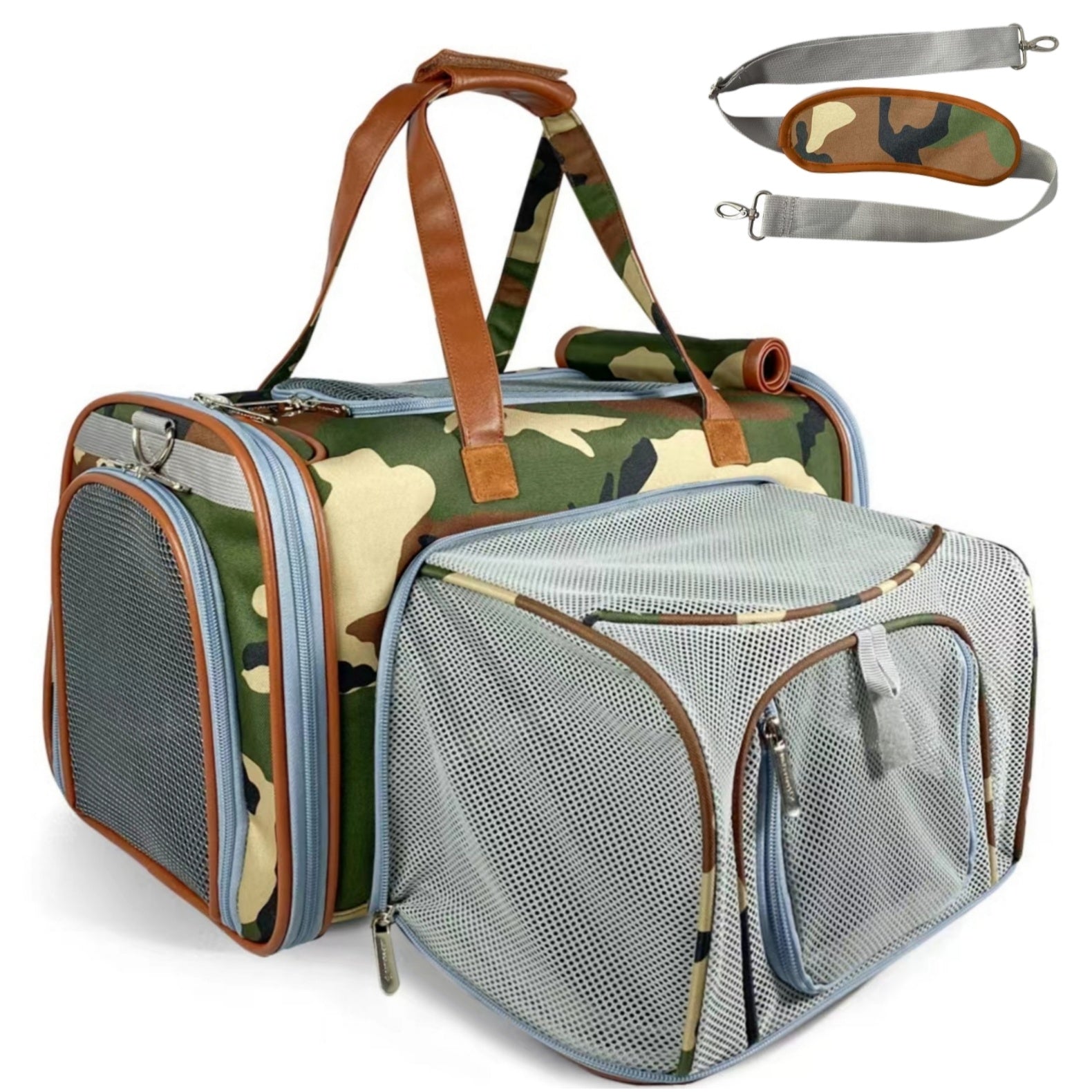Mr. Peanut's Gold Series Print Edition FAA-Compliant Airline-Approved Pet Carrier