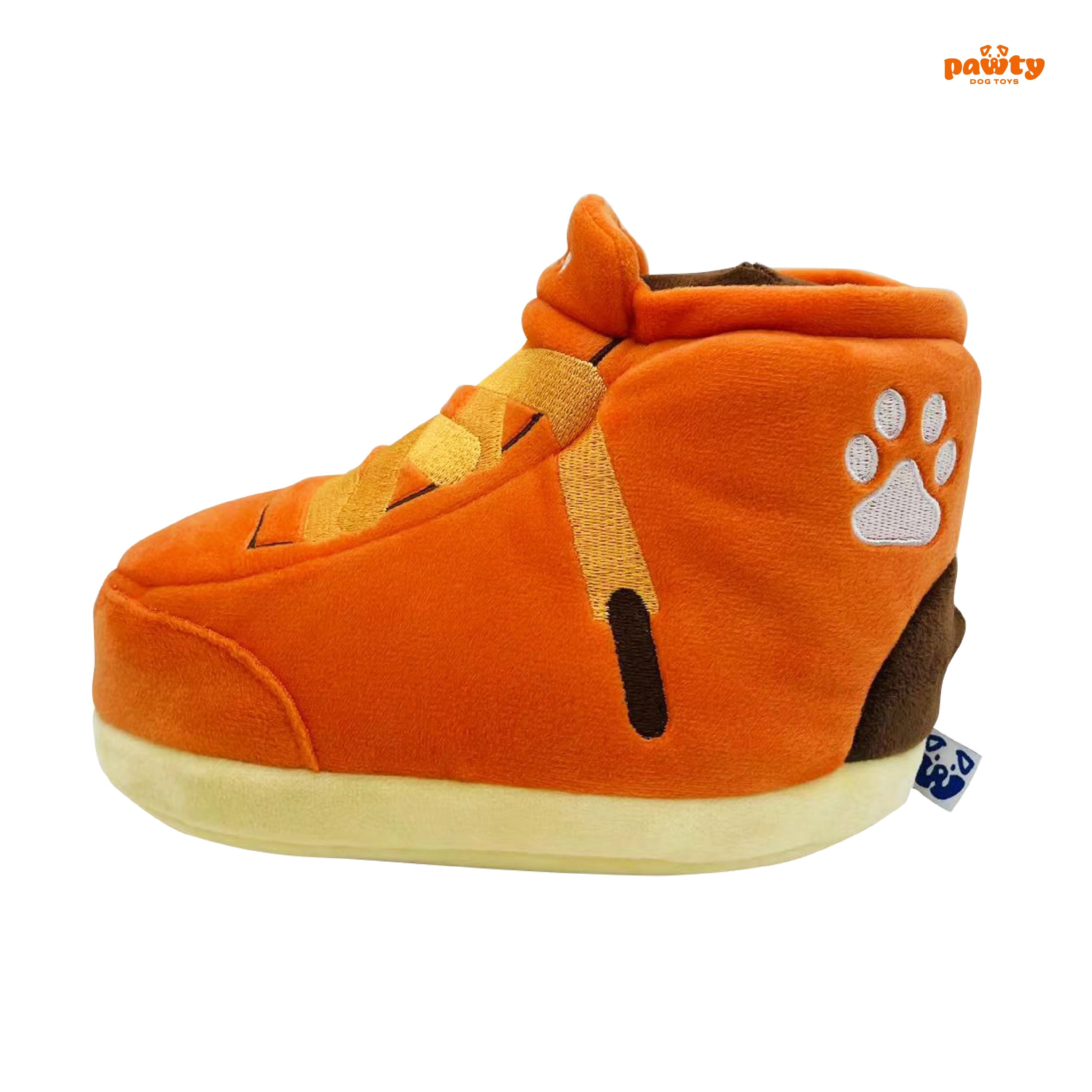 PAWTY Sneakers Dog Toy – Plush Squeaky Shoe Toy for Dogs Who Love to Chew & Fetch