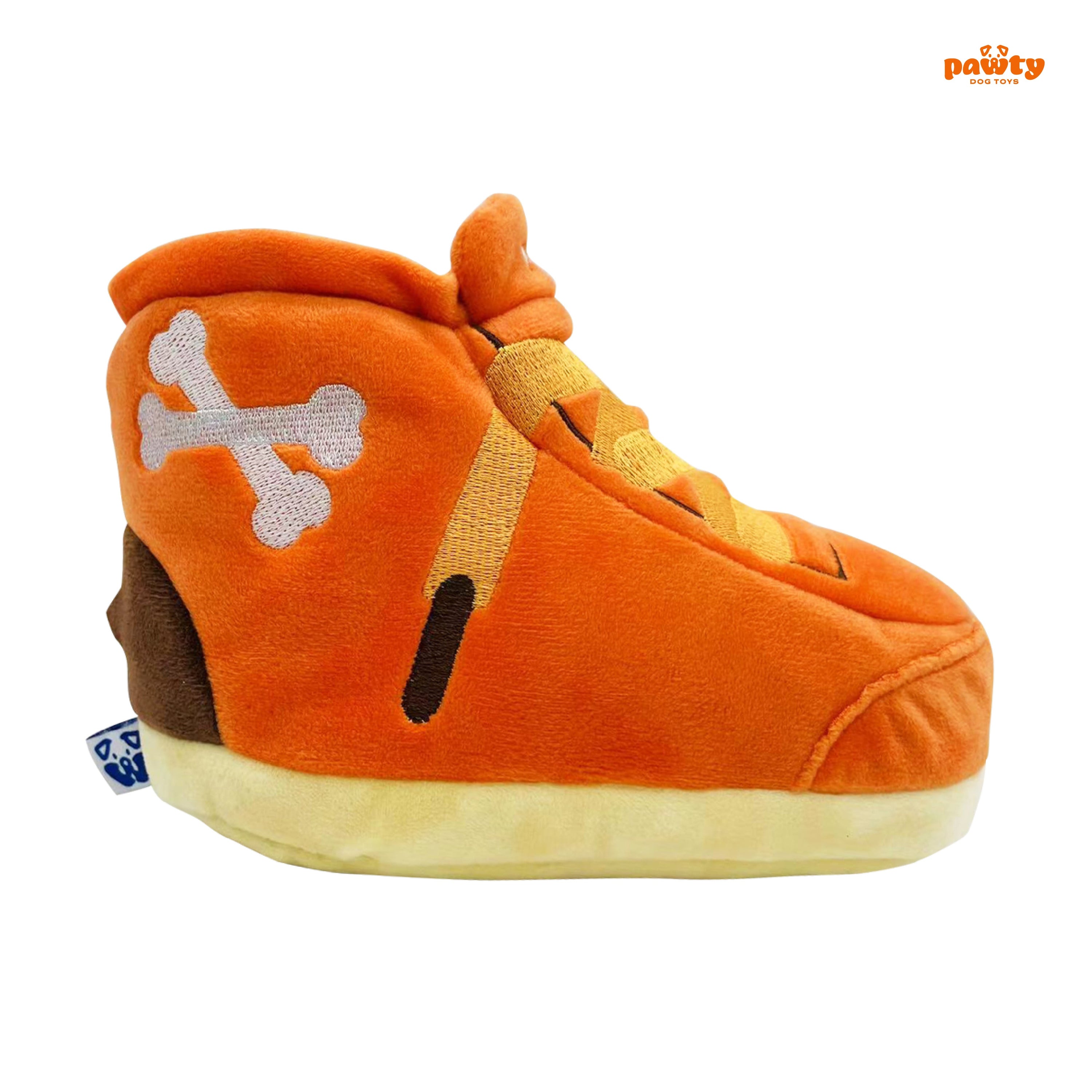 PAWTY Sneakers Dog Toy – Plush Squeaky Shoe Toy for Dogs Who Love to Chew & Fetch