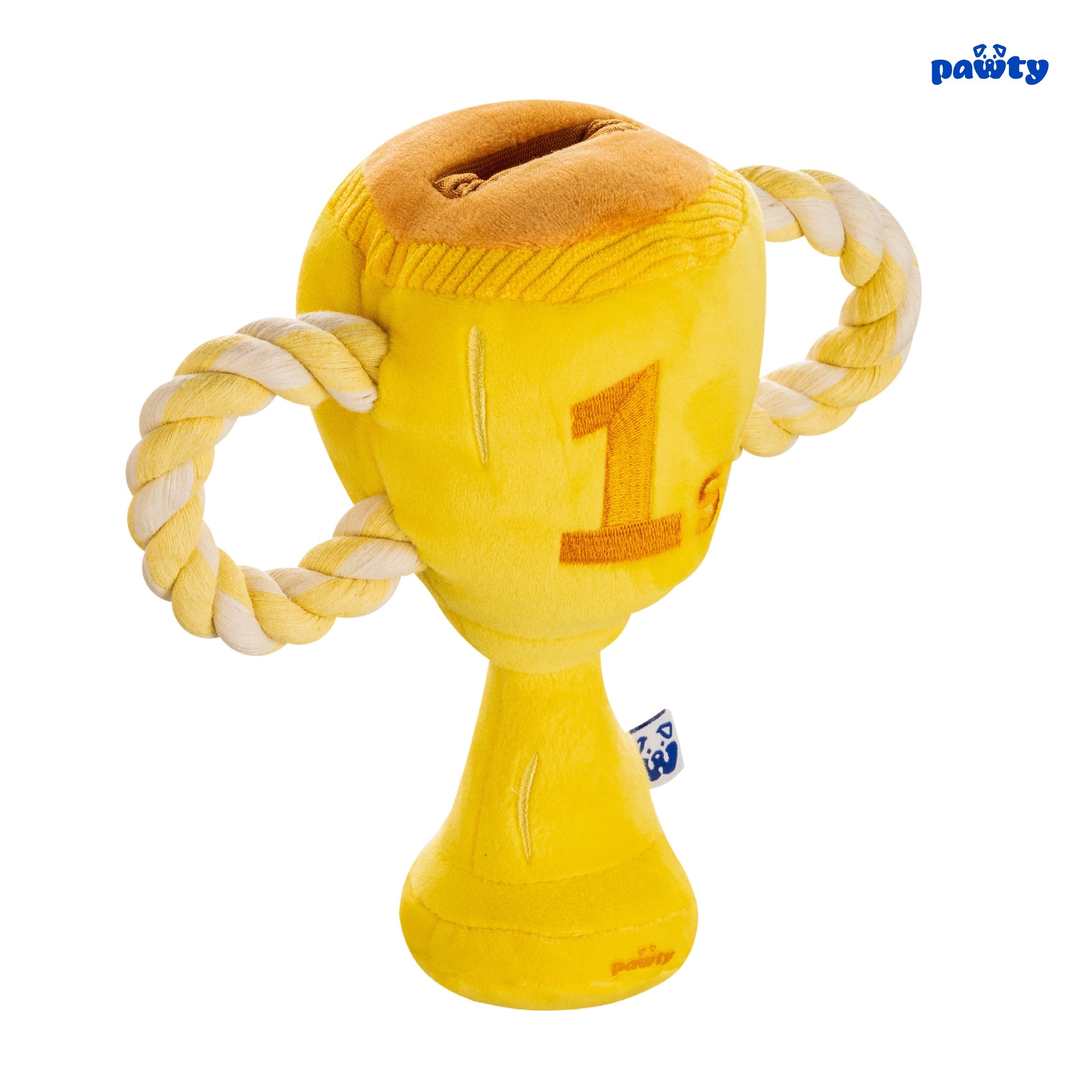 Trophy Interactive Dog Toy – Snuffle Tug Rope Toy with Squeaker for Dogs