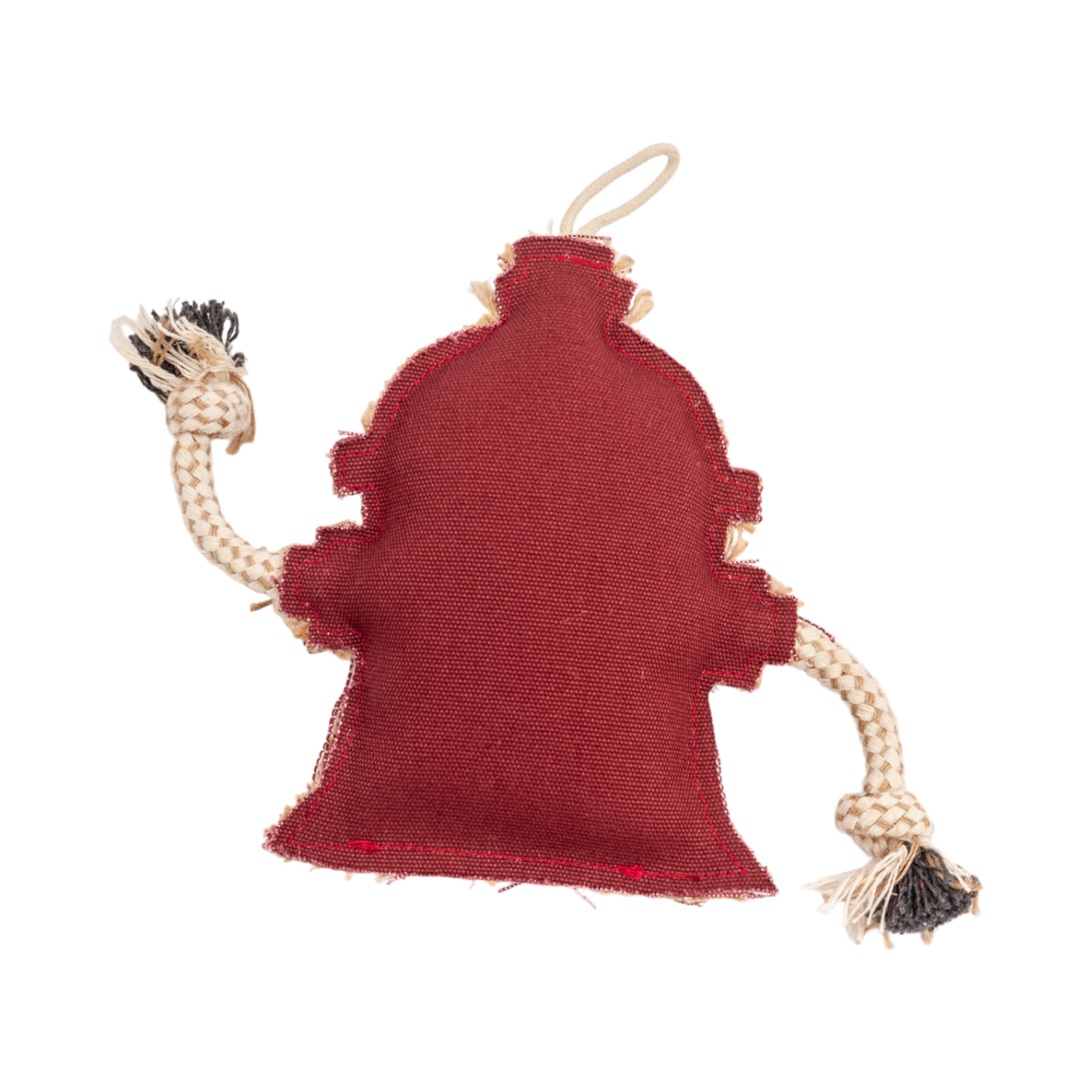 Country Living Canvas & Jute Fire Hydrant Dog Chew Toy – Durable, Non-Toxic & Natural